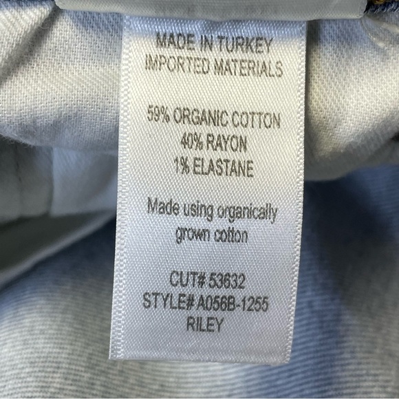 Agolde Riley Jeans Straight Crop High Rise Button Fly Womens 27 Distressed - Picture 10 of 11